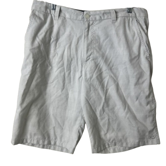 ONeill Shorts Mens 34 White 12 Inseam Pockets Loose Breathable Skater Surfer 90s - Picture 1 of 6